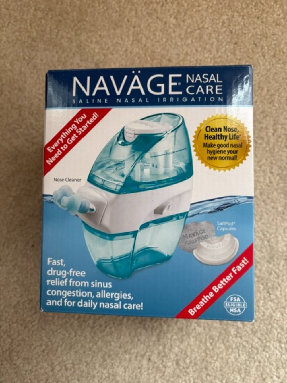 NAVAGE NASAL CARE   BRAND NEW ORIGINAL IN SEALED BOX